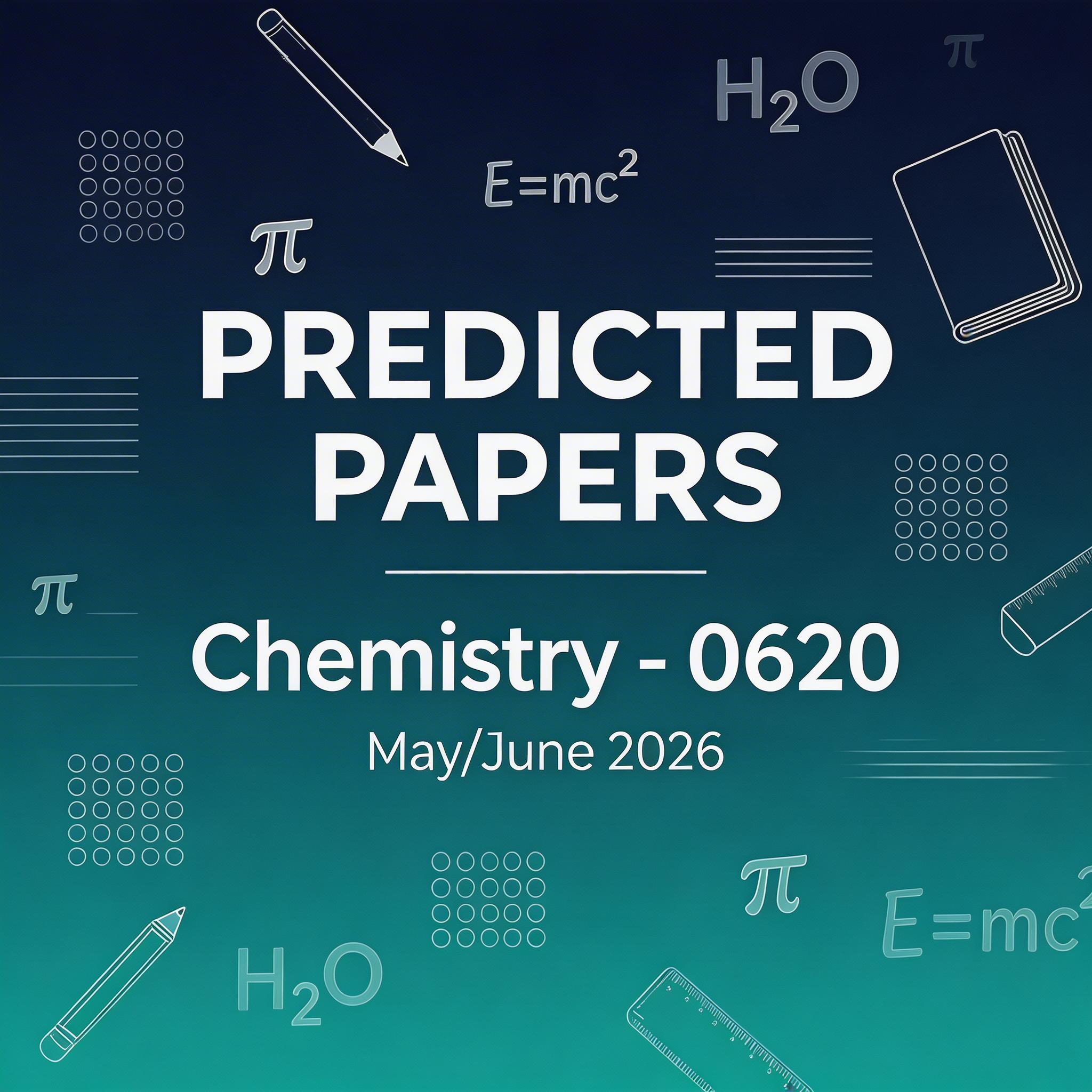 2026夏季考IGCSE化学0620预测题