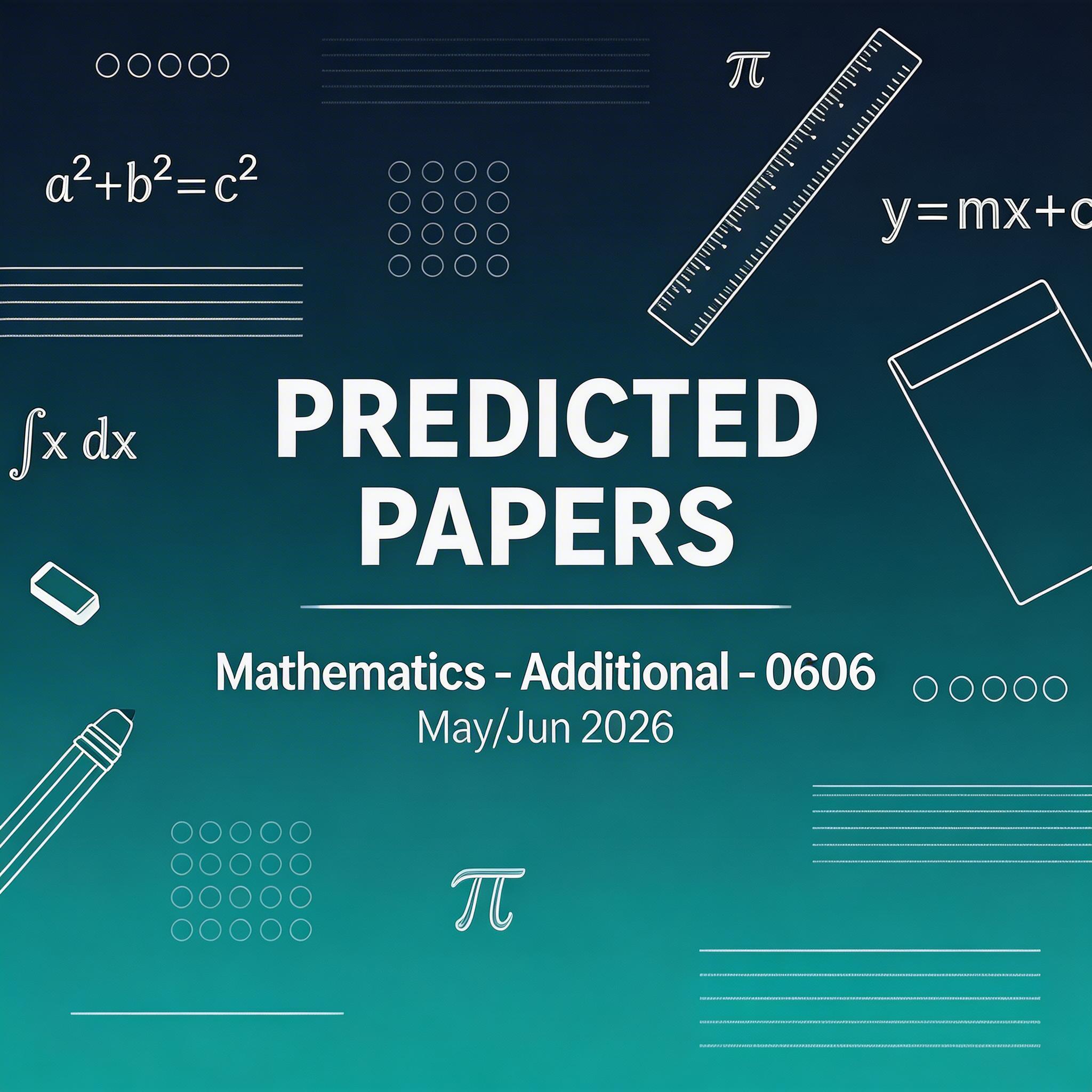 2026夏季考IGCSE加数0606预测题