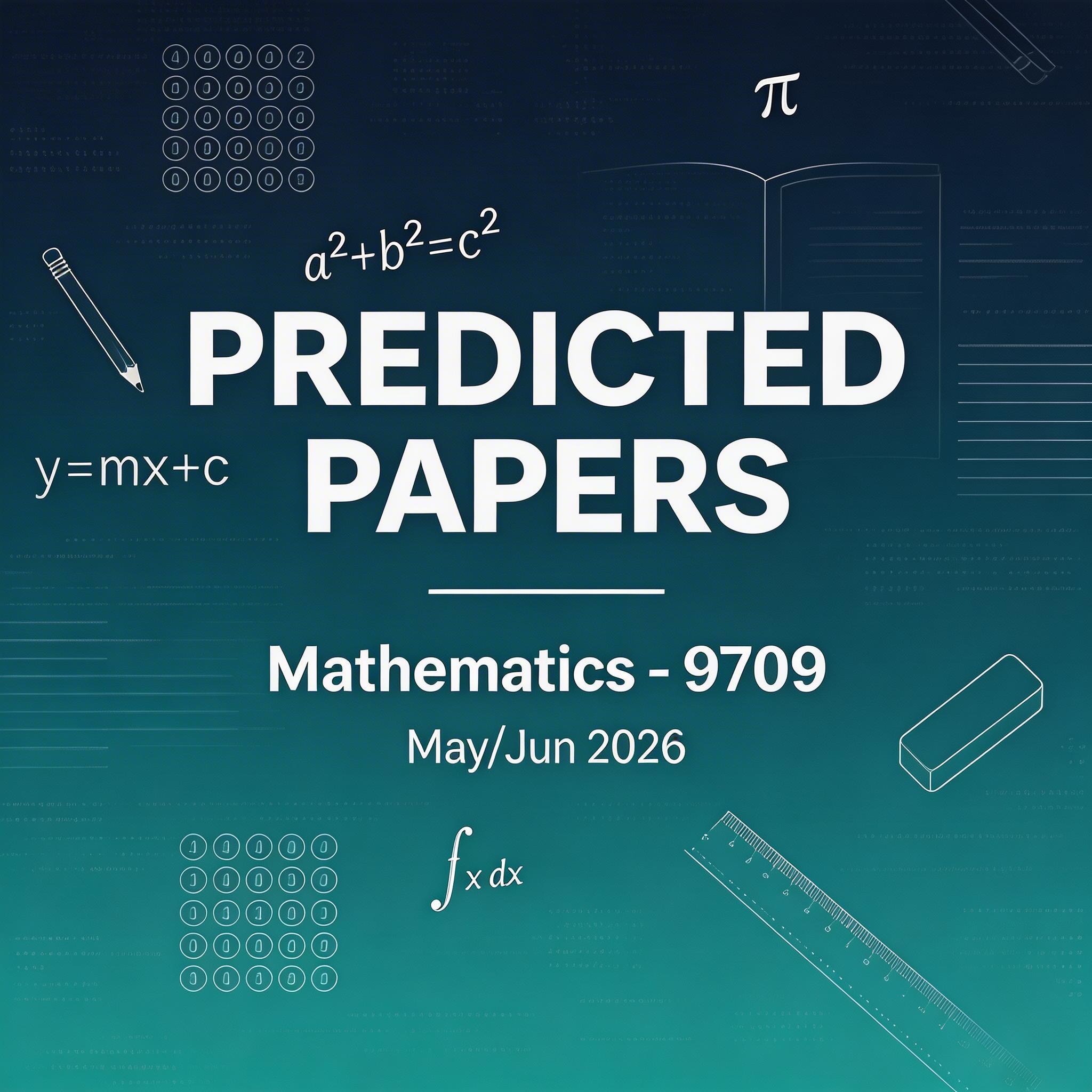 2026夏季考A-Level数学9709预测题