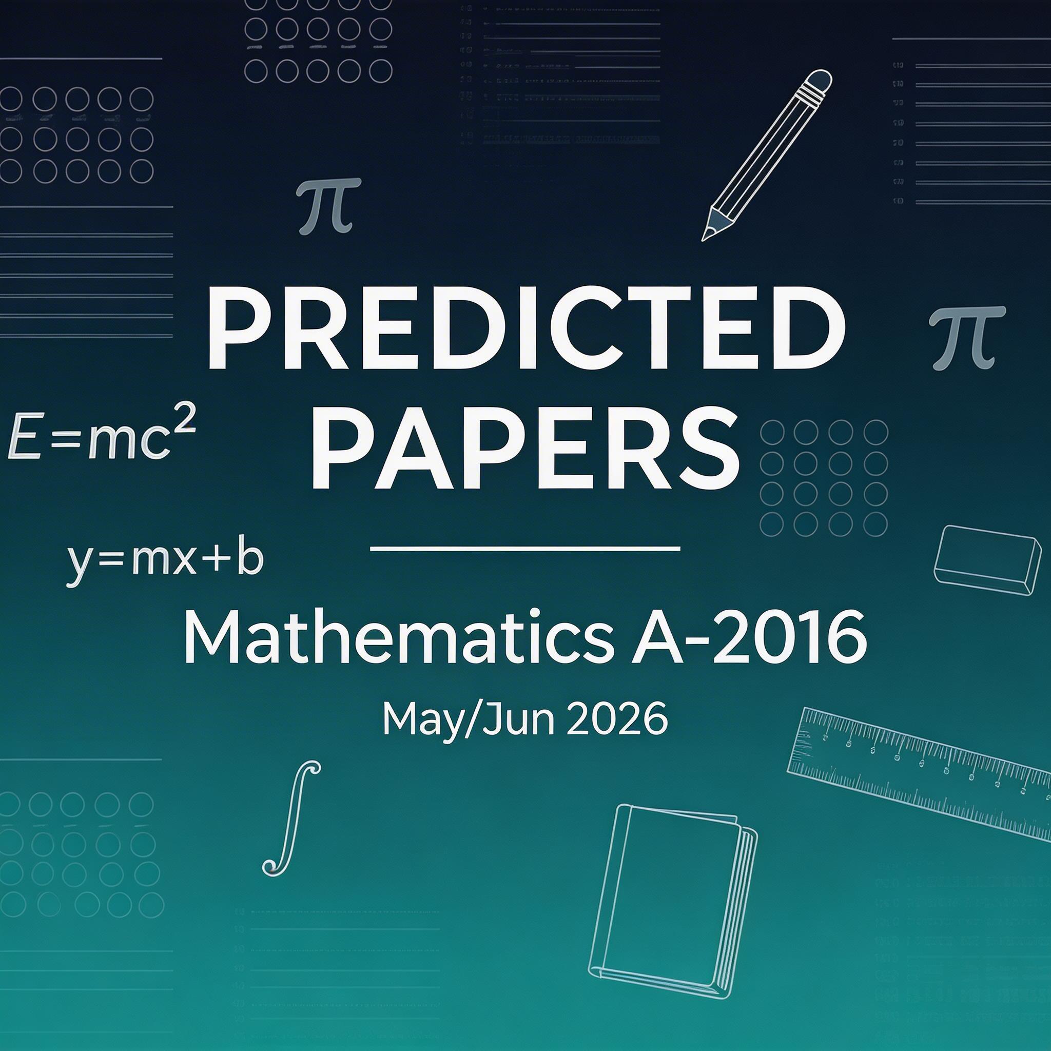 2026夏季考爱德思IAL数学预测题