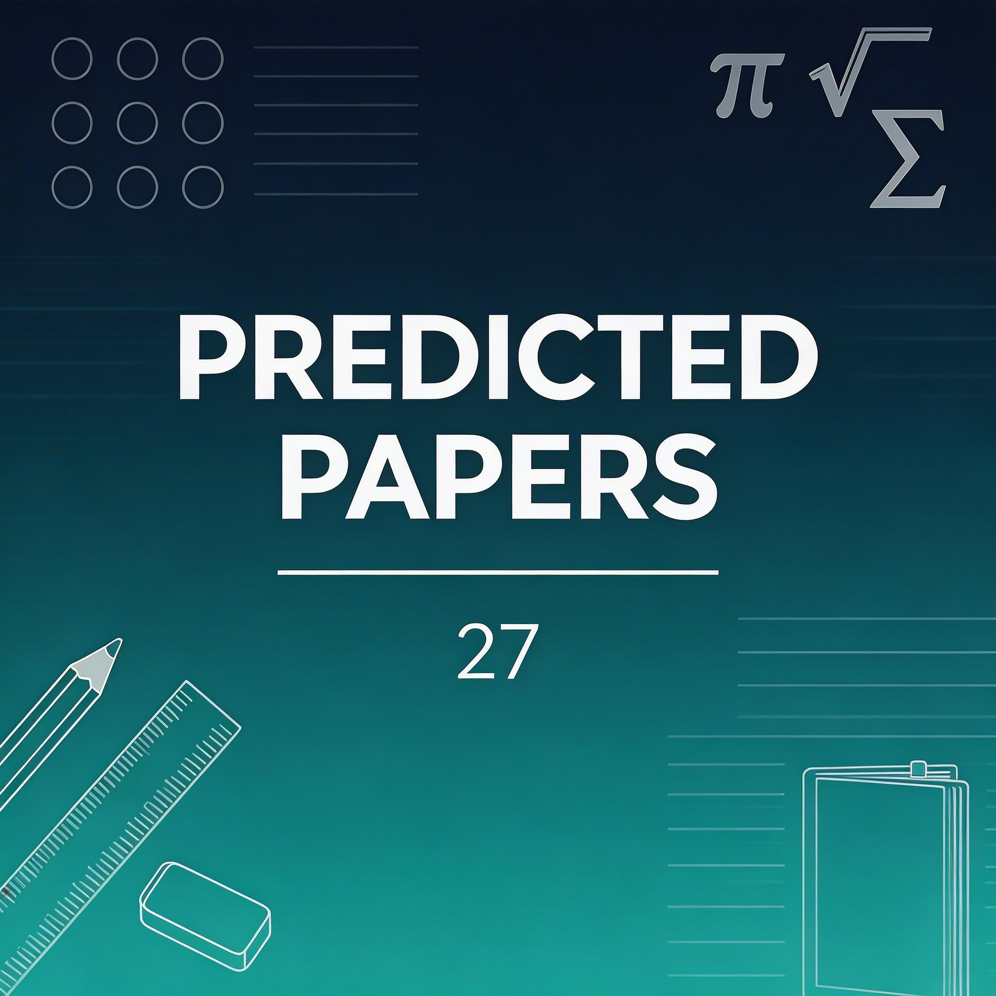 2026夏季考爱德思IAL高数预测题